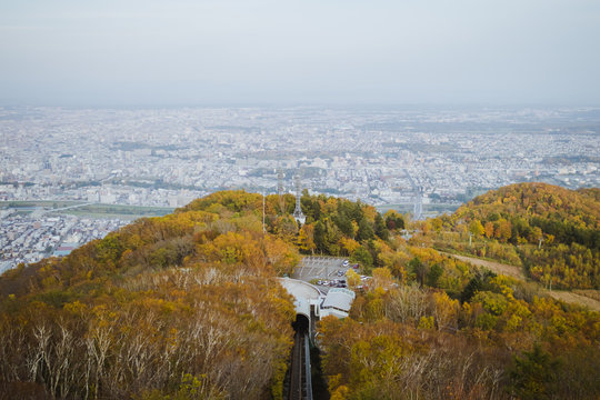 A view of Sapporo from Mount Moiwa