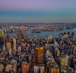 Obrazy na Szkle  Panoramę Manhattanu