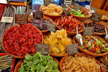 kandierte Früchte Markt Mallorca