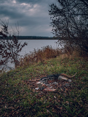 Fading nature in autumn plants