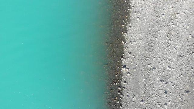 Scenic aerial view of Lake Pukaki, South Island, New Zealand