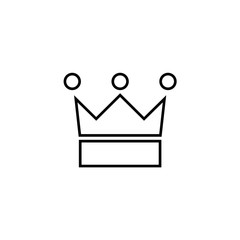 icon of the crown. vector flat illustration