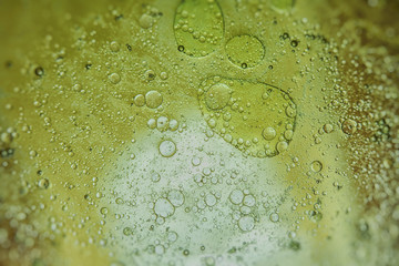 An artful colorful background with bubbles. 