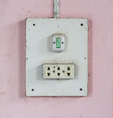 old vintage electric plug socket