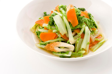 山東菜の炒め物