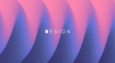 Abstract waved background with layers. Trendy covers design. Vector illustration in modern art style.