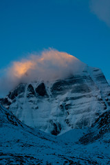 Kailash Nordseite Sonnenaufgang Morgenrot Tibet 