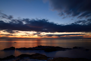 Fototapeta premium 野間海岸からの夕景