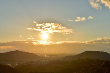 定光寺からの夕景　夜景