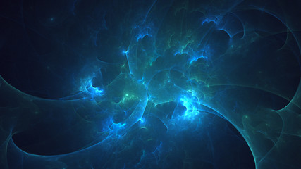 Fractal 3D rendering abstract light background