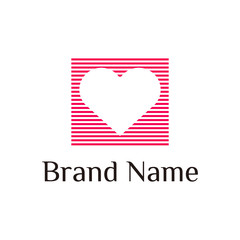 Heart logo designs vector template art company