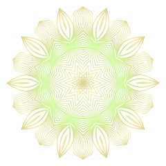Light color mandala ornamnet. Spring decoration. Vector illustration