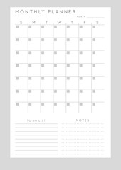 Planner sheet vector