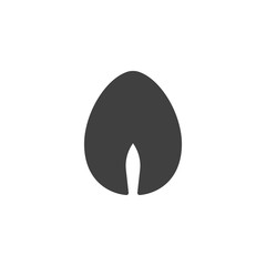 Horse paw print vector icon. filled flat sign for mobile concept and web design. Horse hoof print glyph icon. Symbol, logo illustration. Vector graphics