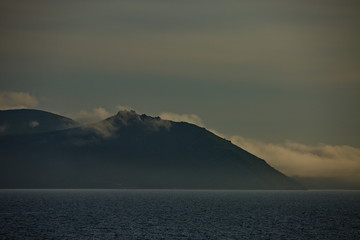 Stone crown in the bay of Nagaevo. Sea of Okhotsk.