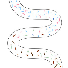 Vector isolated illustration of probiotics