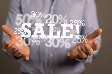 percent shopping digital in hand