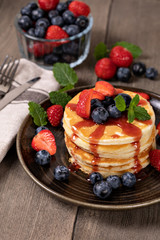 Pancakes with fresh berry