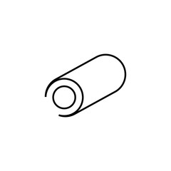 Salami sausage icon. Meat food symbol. Logo design element