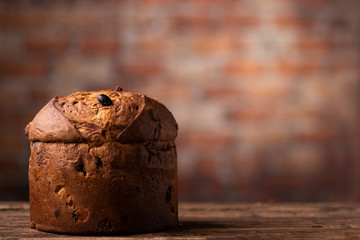 Panettone Italian traditional Christmas Cake