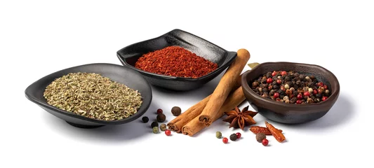 Fototapete Rund spices set © Gresei