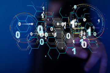 Software, web development, programming concept. Abstract Programming