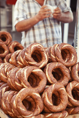 pretzels in basket