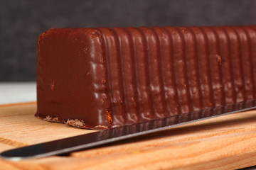 Chocolate Glazed Marble Loaf Cake