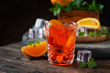 Traditional italian aperitif Aperol