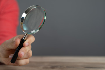 Magnifying Glass search concept modern.