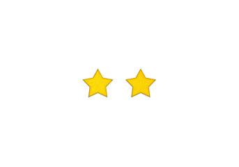 Sparkling cute star mark used for evaluation or grade or rank. 評価、グレード、ランクなどに使用するきらきらとしたかわいい星マーク	