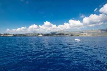 The coast of Mediterranean sea