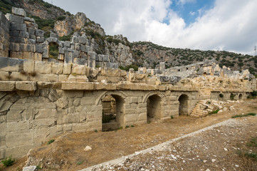 Ruins of ancient city Myra, Turkey