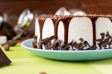 Cake with souffle 