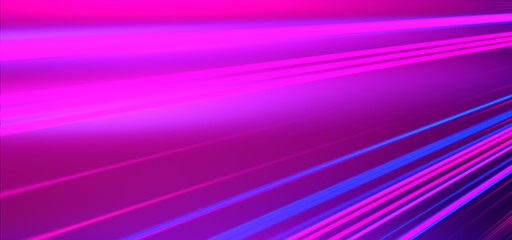 Geometric background. Moving energy. Retro neon colors. Colorful backdrop. Neon lights. Pink and blue.