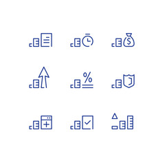 Financial services concept, fast loan, credit approval, income increase, budget and expenses