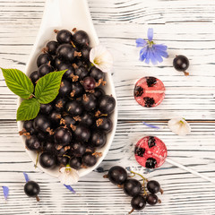 .Lollipops made from natural fruits and berries. Healthy food and vegetarian food concepts