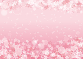 桜　背景イラスト