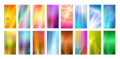 set flyer cover background design element glow light effect09
