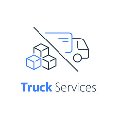 Truck delivery, transportation company, distribution service, logistics solution