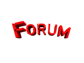 Forum text 3d