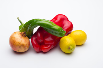Frutas y hortalizas, verduras de dieta mediterránea; ricas en vitaminas muy saludables