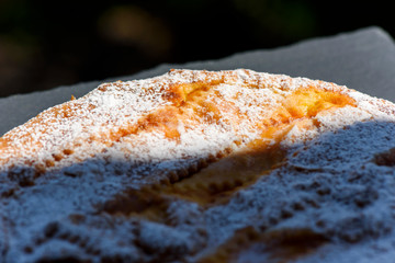 Neapolitan Pastiera (Easter cake), close-up