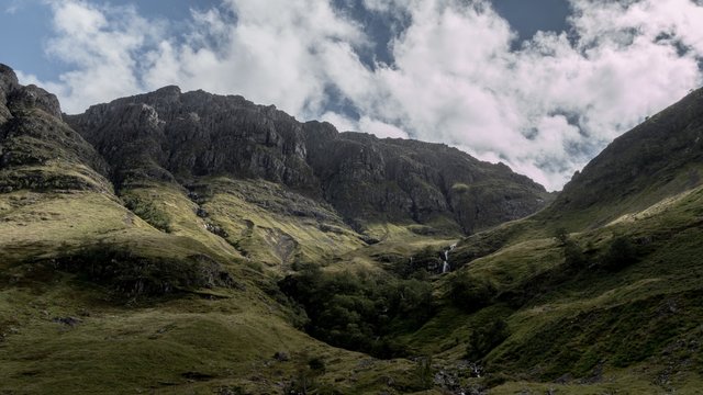 Shot The Mountains Of Glencoe In Scotland On A Cloudy Weather