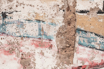 Abstract colorful cement wall background