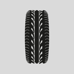 vector black terrain tyre symbol © kashurin