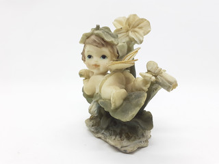 Classical Elegant Colorful Angel Toys Model from Clay Porcelain for Home Interior Decoration Tools...