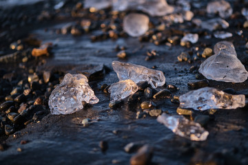 Icelandic glacier lagoon