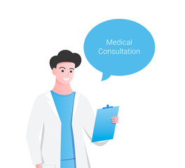 Medical consultation concept.