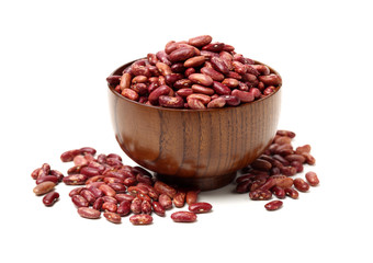 Red Beans stock photo，kidney bean on white background.